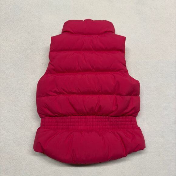 Ralph Lauren Toddler Girls 2T Reversible Down Filled Puffer Vest Pink/Orange - Picture 3 of 12